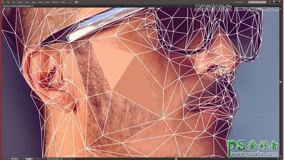 PS个性人物头像制作教程：结合AI软件打造超酷个性的多边形头像