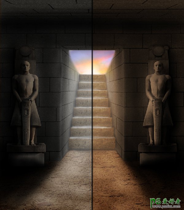 国外PS教程：制作一个古埃及的墓,埃及古墓制作教程-埃及古墓咒语