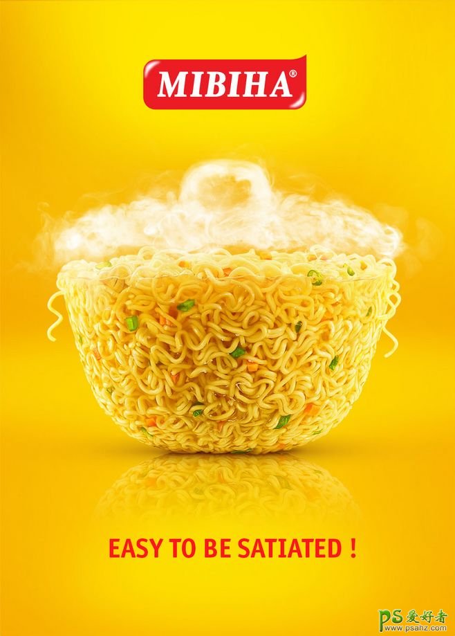 让人看了非常有食欲的面食海报设计作品，个性创意的面食宣传广告