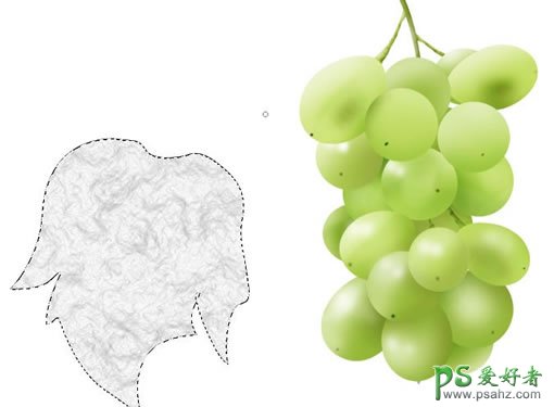 PS鼠绘教程：手绘精美的葡萄，马奶葡萄，白葡萄，晶莹剔透的葡萄