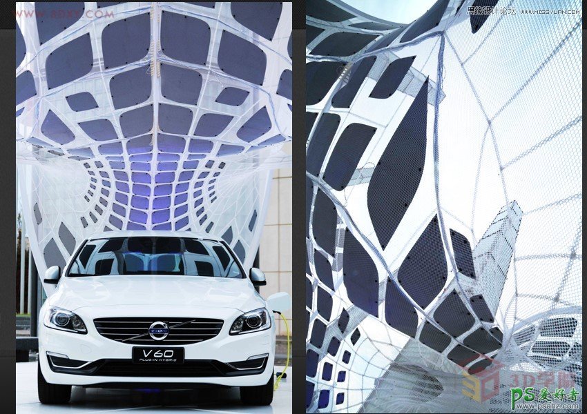 3Dsmax创意设计新能源汽车的太阳能充电伞教程