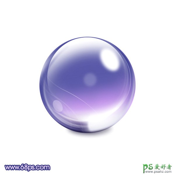 PS制作漂亮的紫色魔法水晶球实例教程