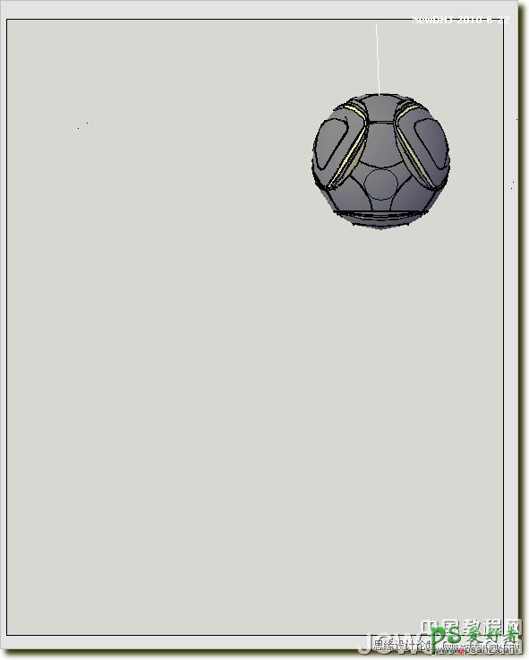 AutoCAD三维实例教程：学习制作南非世界杯足球模型素材图。