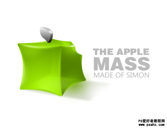 photoshop鼠绘半透明的苹果LOGO标志