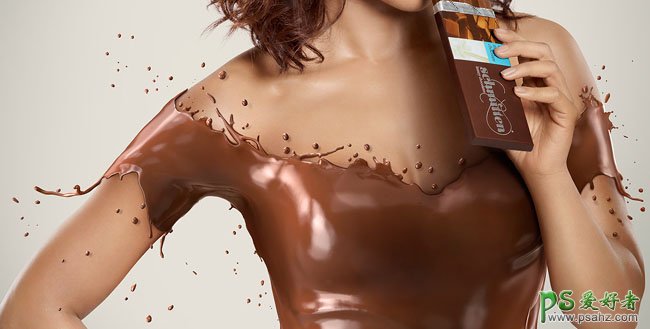 印度Mahesh Patel美女人体合成设计，巧克力品牌广告设计作品