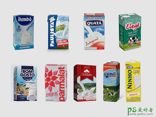 欣赏一组巴西设计师的创意牛奶包装设计作品
