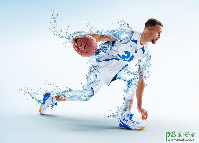 NBA超级巨星库里代言的Brita滤水壶创意平面广告视觉设计作品