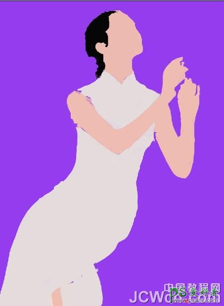 PS鼠绘教程：手绘大气漂亮的旗袍美女油画作品