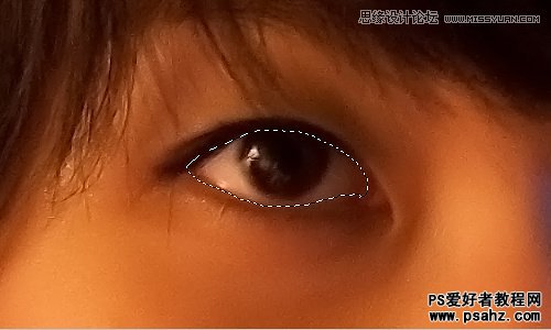 PS照片后期处理教程实例：给MM制作出清澈的眼睛效果