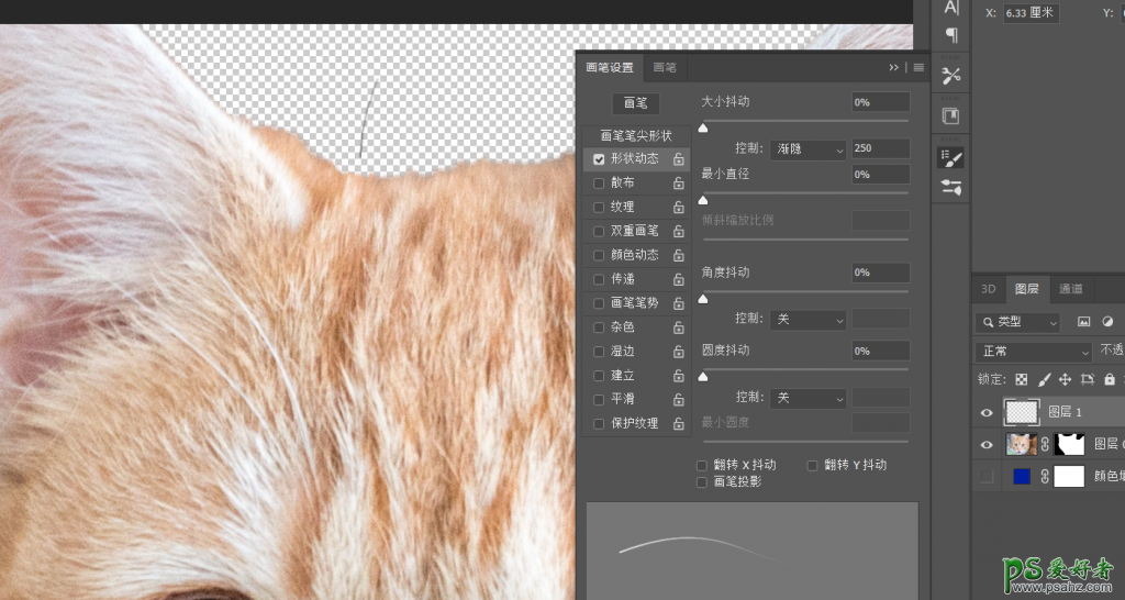 PS动物抠图教程：学习给可爱的小猫图片进行抠图。