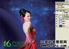 PS合成教程：打造中国风唯美红衣女孩儿
