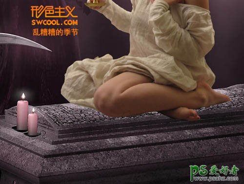 PS人像合成教程：创意设计出天使少女恶魔的祈祷