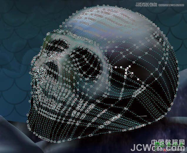 CorelDRAW鼠绘实例教程，介绍运用CD的网格功能绘制恶魔谷插画
