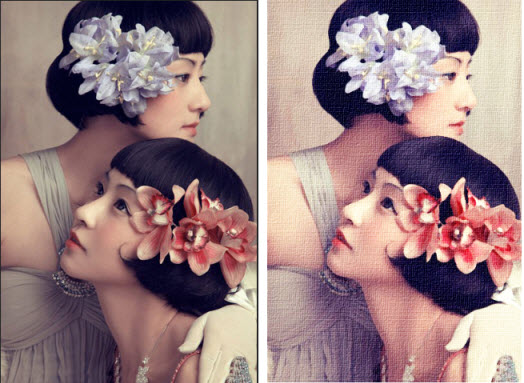 利用photoshop CS6油画滤镜给美女照片转为仿油画效果