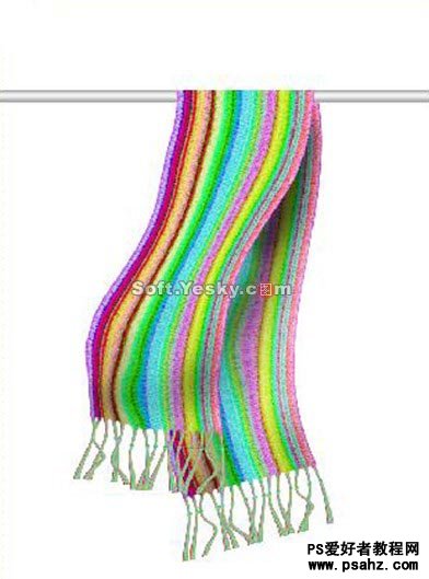 PS滤镜特效教程：制作毛线制品的彩色围巾