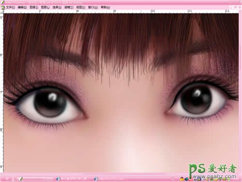 大眼睛美女人像绘制 PS鼠绘教程 学习绘制美女漂亮的大眼睛