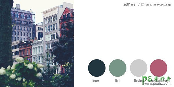  photoshop色彩搭配技巧教程：学习通过图片取色来创建色板