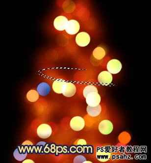photoshop设计一颗创意的色彩斑斓的光影圣诞树图片