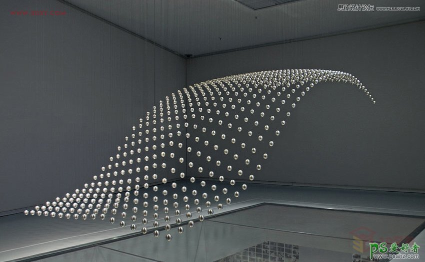 3DMAX模型效果图制作教程：制作科幻悬浮球体艺术造型雕塑模型