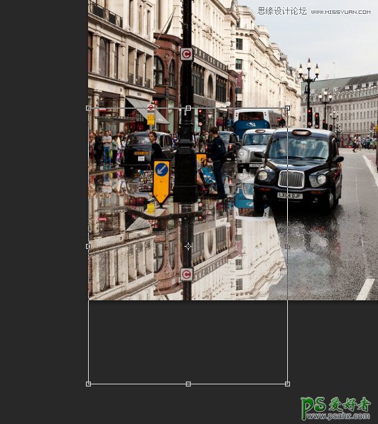 Photoshop给城市街景照片制作出雨后的效果-雨后城市效果图