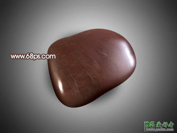 PS实例教程：制作一颗漂亮的雨花石，光滑的褐色鹅卵石素材图片