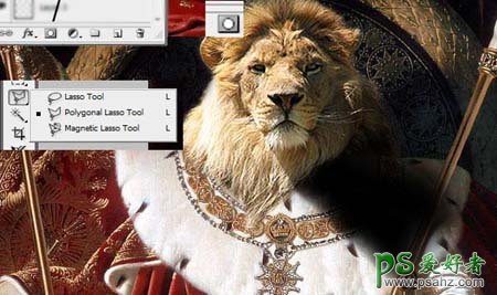 ps换脸教程：利用溶图技术把狮子头像换到人身上，人像换脸教程