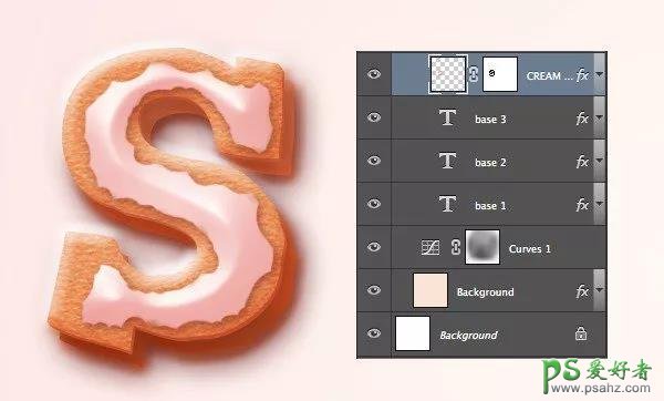 Photoshop艺术字设计教程：学习制作精美的甜品奶油字，巧克力字
