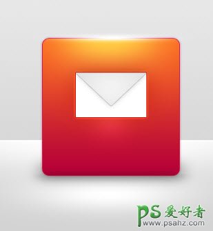 PS制作一款漂亮的红色邮件信封图标