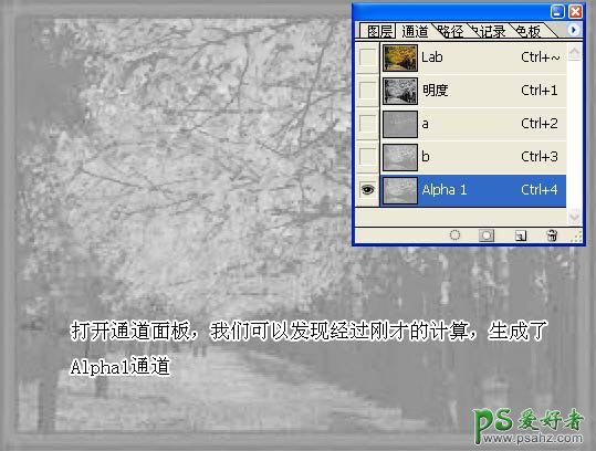 利用photoshop计算及通道调出火红色彩的秋季风景照