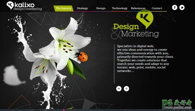 Html5网站设计作品欣赏，创意简洁的Html5网页设计作品