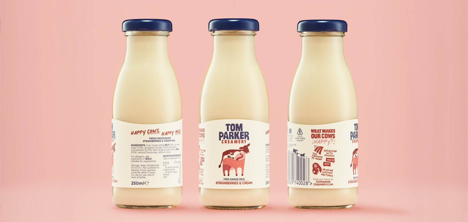 开心牛，开心牛奶包装设计作品欣赏。