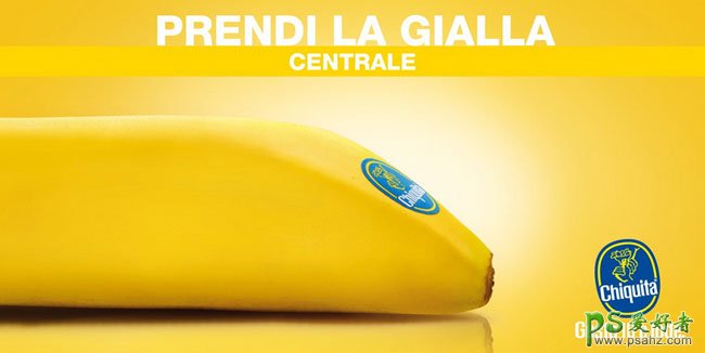 香蕉大王Chiquita出口公司品牌广告设计，金吉达香蕉平面广告设计