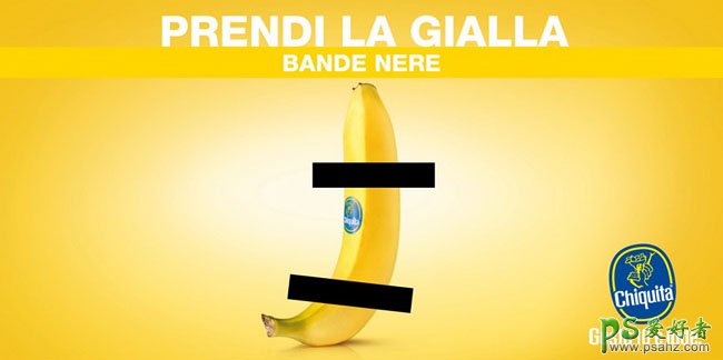 香蕉大王Chiquita出口公司品牌广告设计，金吉达香蕉平面广告设计