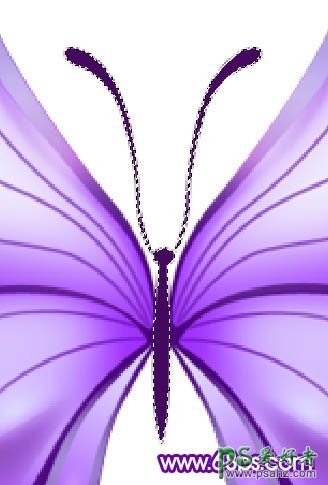PS实例教程：制作一只梦幻漂亮的水晶蝴蝶失量素材图片