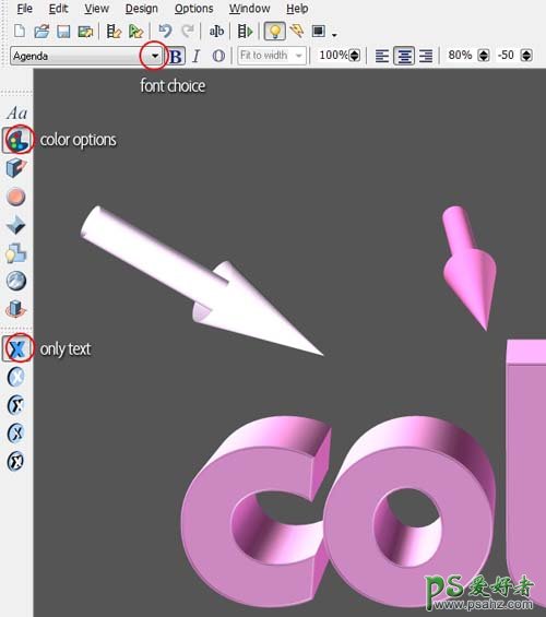 PS文字特效教程：设计超酷效果的3D立体插画艺术字实例教程