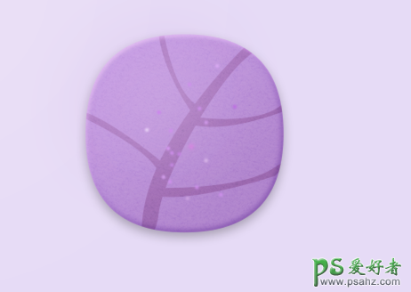 Photoshop图标设计教程：制作漂亮的紫色森林水滴小怪兽的图标