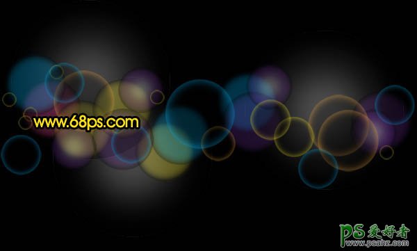 PS设计一张梦幻时尚的彩色泡泡电脑桌面壁纸