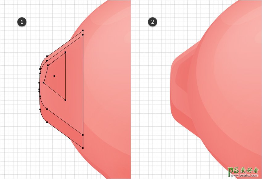 Illustrator手绘卡通风格的存钱罐失量图素材，卡通小猪存钱罐插