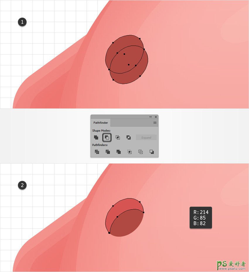 Illustrator手绘卡通风格的存钱罐失量图素材，卡通小猪存钱罐插