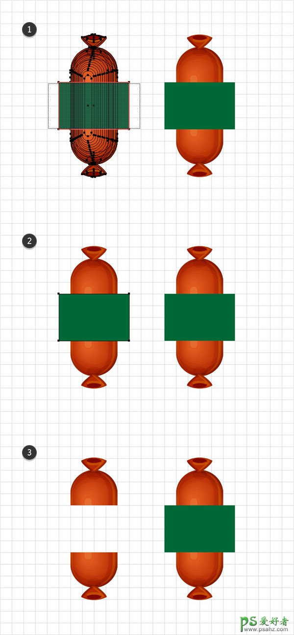 学习用AI软件制作个性的小烤肠文字效果，烤肠艺术字体