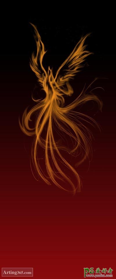 PS鼠绘教程：制作美丽的火凤凰，火凤凰失量图素材