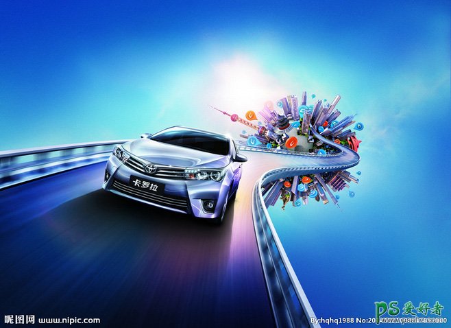 经典创新的汽车宣传海报设计，个性时尚的汽车海报作品，创意汽车