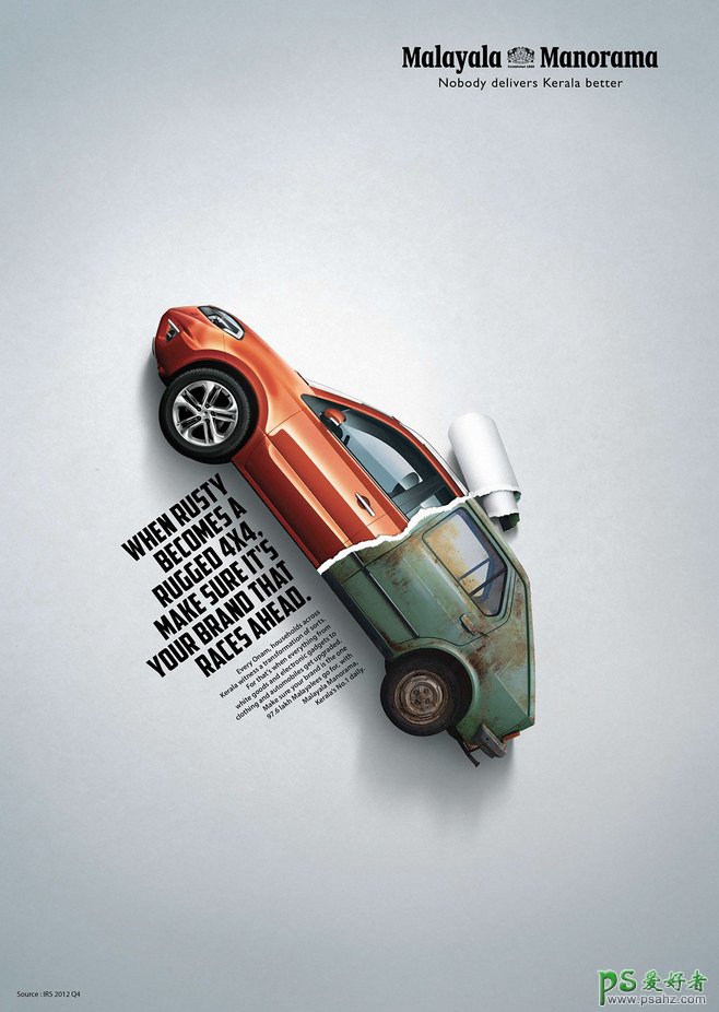 经典创新的汽车宣传海报设计，个性时尚的汽车海报作品，创意汽车