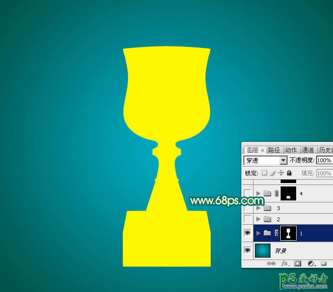 ps入门与实例教程：制作一个金色质感的奖杯失量图素材