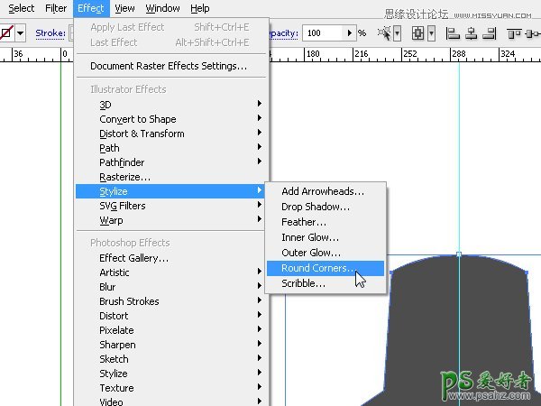 Illustrator按扭绘制教程：手工制作一个高科技电源按钮失量图素