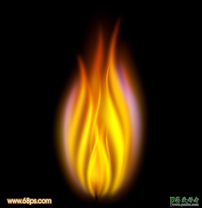 火焰失量素材图片 ps火焰素材制作教程 绘制一团火焰素材图