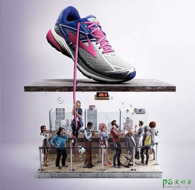 欣赏一组设计经典的鞋子平面广告作品，让人印象深刻的鞋子海报。