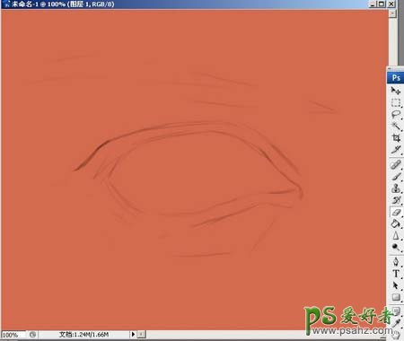 PS鼠绘教程：教你手绘超逼真，精细的人物眼睛素材图片
