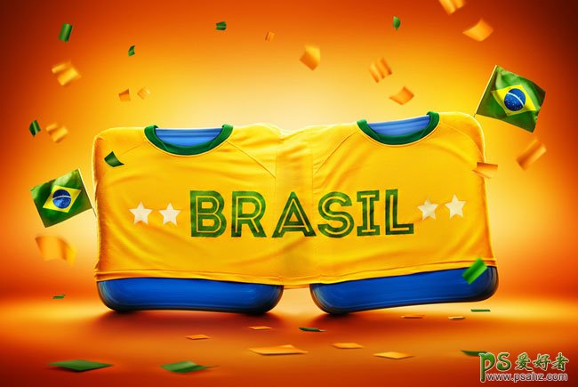 巴西足球精美的平面设计作品，巴西Maycon Pixioline创意视觉设计