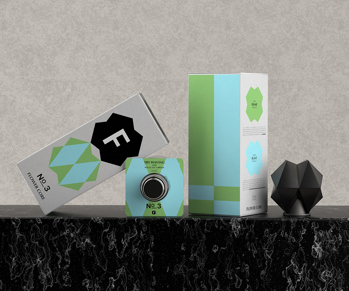 F-core香水产品包装设计欣赏，香水包装盒设计。